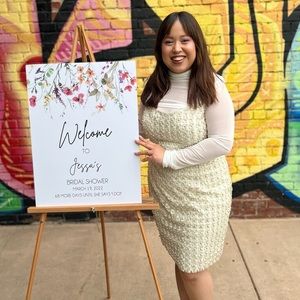 Adrianna Papell pearl embellished dress